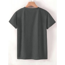 [Playful Cat T-Shirt] Lightweight & Stretchy Charming Black Cat & Book Illustration T-Shirt | Casual Crew Neck, Short Sleeve, Perfect for Spring & Summer, S-XXL, Cat Lover Gift