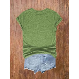 [Bohemian | Soft Stretch] Women's Bohemian T-Shirt | Soft Stretch Round Neck Short Sleeve Top | Fox & Pine Forest Graphic, All-Season Casual, Machine Washable, Multi-Color S-XXL