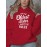Women'S Plus Size Casual Hoodie with Pockets, Oversized Alphabet Print Long-Sleeve Pullover, 100% Polyester Knit Fabric, Slight Stretch, Fall/Winter Fashion Top