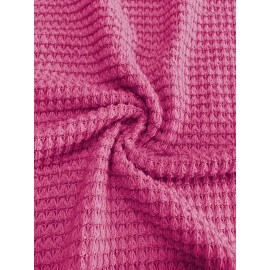 Plus Size - Plus Size V-Neck Pullover Sweatshirt - Soft Stretchy Casual Elegant Long Sleeve Top, Solid Color Spring/Fall Layering Essential for Women & Men, Comfortable Casual Attire, Relaxed Fit, Medium Elasticity