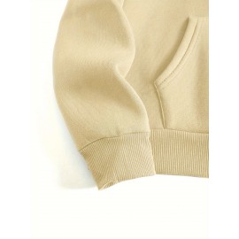 Winter Warmth | Women's Plus Size Christmas Tree Print Hoodie - Cozy Long Sleeve Pullover with Pockets, Festive 