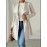 Women'S Stylish Beige Faux Fur Jacket with Long Sleeves - Casual, Elegant, and Versatile for Spring and Fall, Casual Outerwear | Elegant Casualwear | Faux Fur Jacket